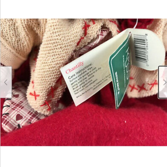 Russ Amram's CHANTILLY 18" Teddy Bear in Red Dress & Hat w/ Tags #6029 - Picture 5 of 5